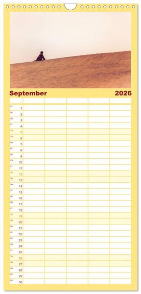 Produktbild: Familienplaner 2026 - Indiens Gesichter mit 5 Spalten (Wandkalender, 21 x 45 cm) CALVENDO