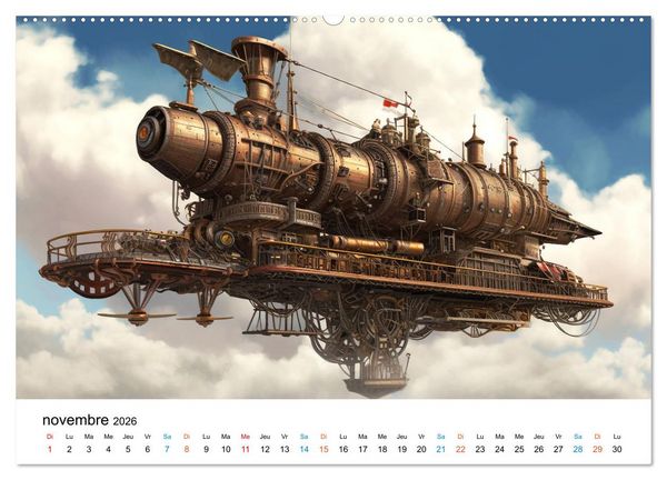 Produktbild: M&eacute;caniques fantastiques (Calendrier mural 2026 DIN A2 vertical), CALVENDO calendrier mensuel