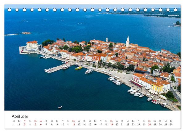 Produktbild: Porec Kalender - Die kroatische Stadt an der Adria (Tischkalender 2026 DIN A5 quer), CALVENDO Monatskalender