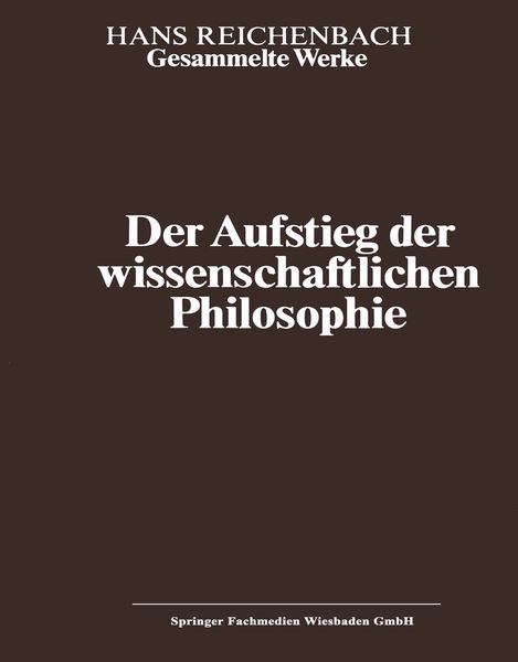Produktbild: Der Aufstieg der wissenschaftlichen Philosophie