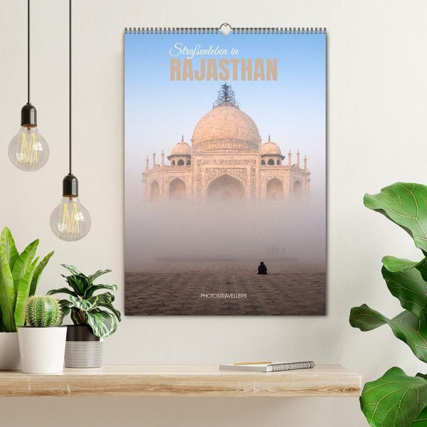 Produktbild: Stra&szlig;enleben in Rajasthan (Wandkalender 2027 DIN A2 hoch), CALVENDO Monatskalender