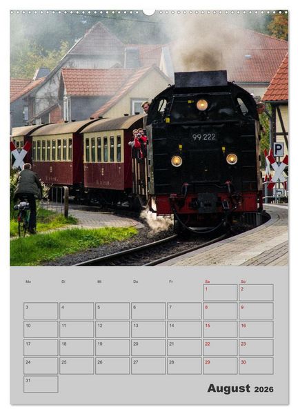 Produktbild: Brockenbahn - Terminplaner (hochwertiger Premium Wandkalender 2026 DIN A2 hoch), Kunstdruck in Hochglanz