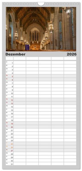 Produktbild: Familienplaner 2026 - beeindruckendes Chicago mit 5 Spalten (Wandkalender, 21 x 45 cm) CALVENDO
