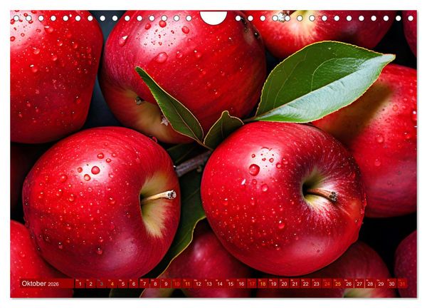 Produktbild: ROT - Gem&uuml;se und Obst - Voller Power (Wandkalender 2026 DIN A4 quer), CALVENDO Monatskalender