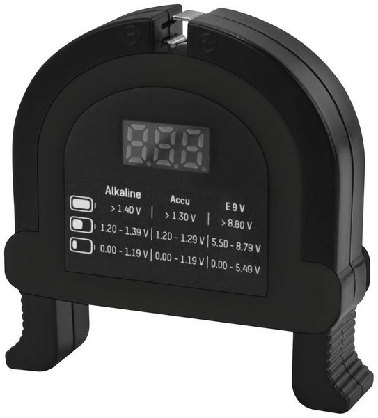 Produktbild: Ansmann Batterietester Check-It Messbereich (Batterietester) 1,2 V, 1,5 V, 3 V, 9 V Akku, Batterie 4000001-510