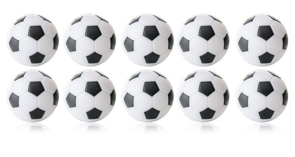 Produktbild: Winspeed Kickerball 35mm wei&szlig;/schwarz, 24g, 10er Set