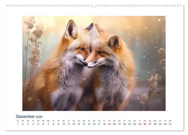 Produktbild: Unzertrennlich (Wandkalender 2026 DIN A2 quer), CALVENDO Monatskalender