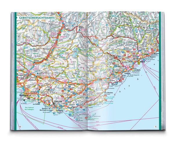 Produktbild: KOMPASS Wanderf&uuml;hrer C&ocirc;te d'Azur, Die sch&ouml;nsten K&uuml;sten- und Bergwanderungen, 50 Touren