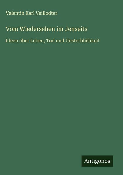 Produktbild: Vom Wiedersehen im Jenseits