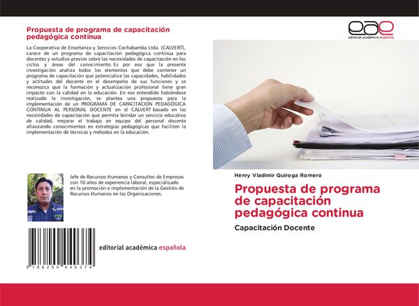 Produktbild: Propuesta de programa de capacitaci&oacute;n pedag&oacute;gica continua