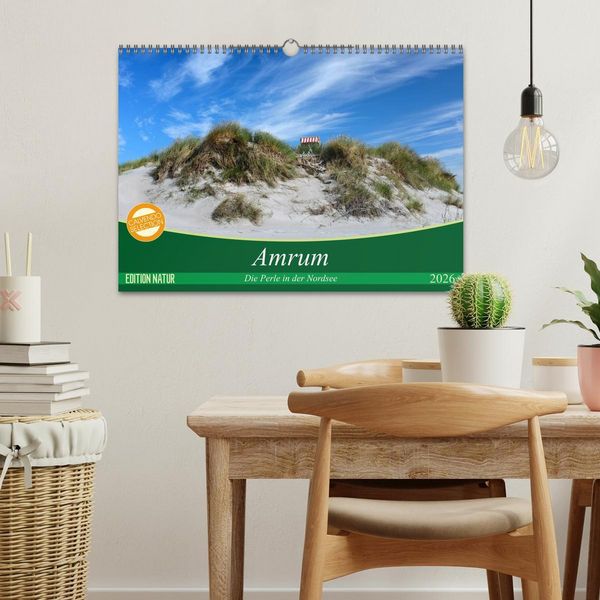 Produktbild: Amrum, die Perle in der Nordsee (Wandkalender 2026 DIN A3 quer), CALVENDO Monatskalender