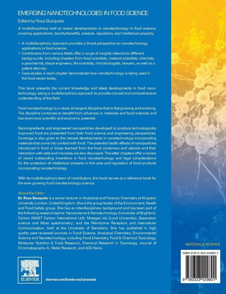 Produktbild: Emerging Nanotechnologies in Food Science