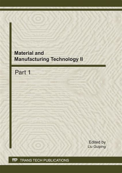 Produktbild: Material and Manufacturing Technology II