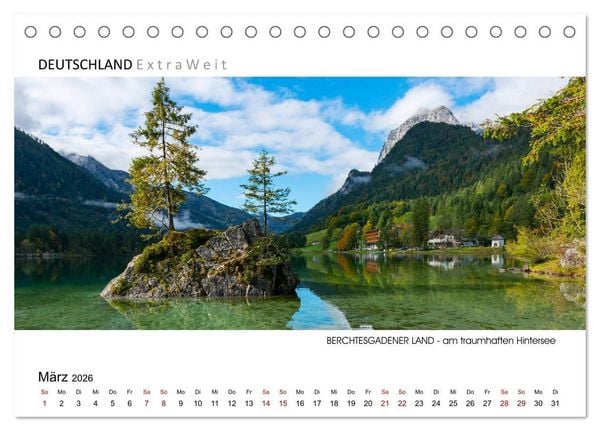 Produktbild: Impressionen aus dem Berchtesgadener Land (Tischkalender 2026 DIN A5 quer), CALVENDO Monatskalender