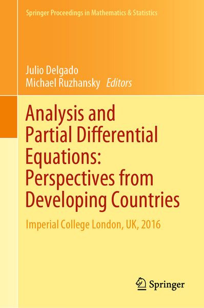 Produktbild: Analysis and Partial Differential Equations: Perspectives from Developing Countries
