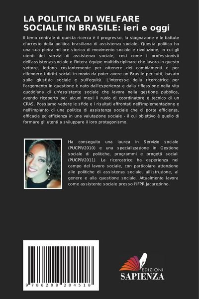 Produktbild: La Politica Di Welfare Sociale in Brasile: Ieri E Oggi