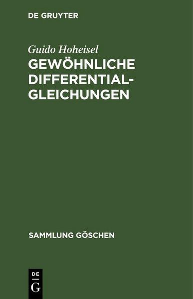 Produktbild: Gew&ouml;hnliche Differentialgleichungen