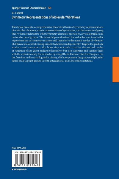 Produktbild: Symmetry Representations of Molecular Vibrations