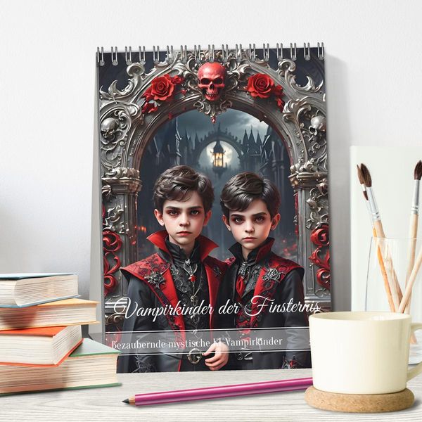 Produktbild: Vampirkinder der Finsternis (Tischkalender 2026 DIN A5 hoch), CALVENDO Monatskalender
