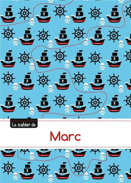Produktbild: Cahier marc blanc,96p,a5 pirates