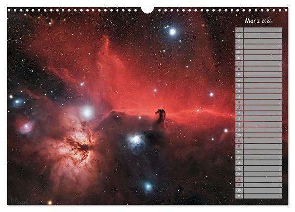 Produktbild: Deep-Sky Amateurastronomie (Wandkalender 2026 DIN A3 quer), CALVENDO Monatskalender