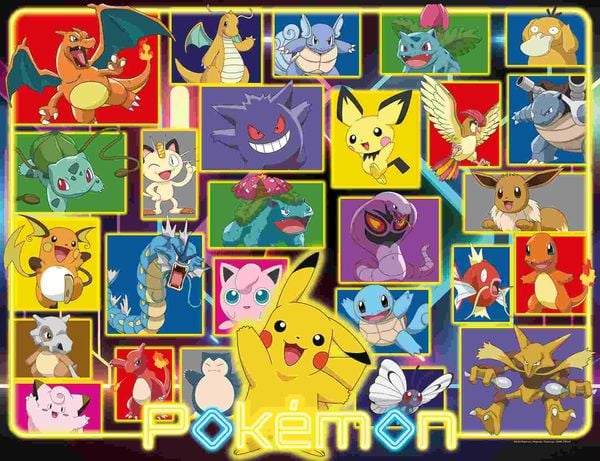 Produktbild: Erwachsenenpuzzle 2000 Teile - Leuchtende Pok&eacute;mon