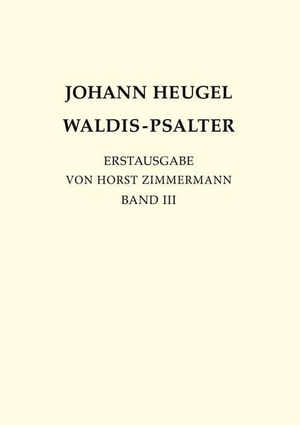Produktbild: Johann Heugel: Waldis Psalter