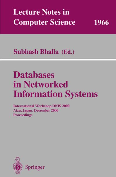 Produktbild: Databases in Networked Information Systems