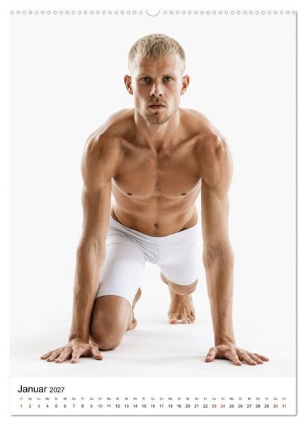 Produktbild: Yoga f&uuml;r Helden (hochwertiger Premium Wandkalender 2027 DIN A2 hoch), Kunstdruck in Hochglanz