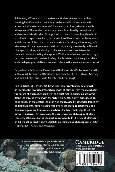 Produktbild: A Philosophy of Cinematic Art