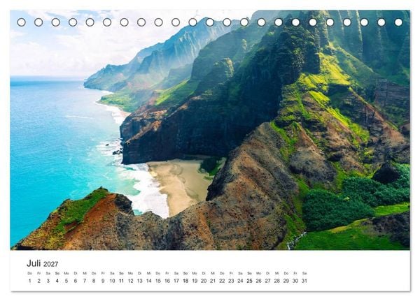 Produktbild: Himmlisches Hawaii (Tischkalender 2027 DIN A5 quer), CALVENDO Monatskalender