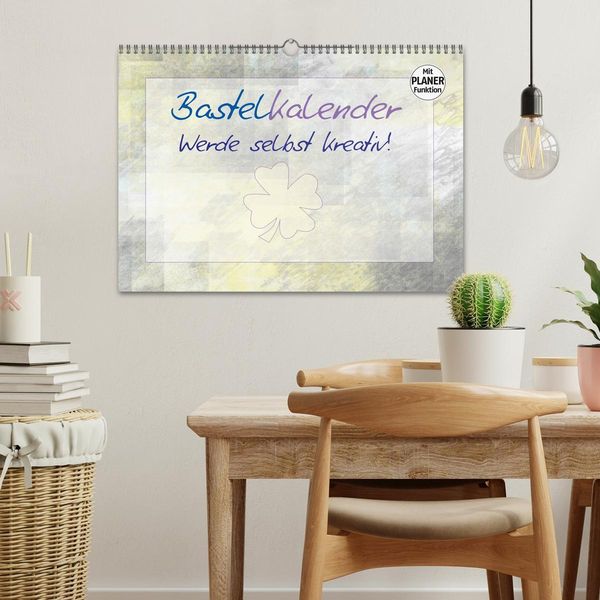Produktbild: BASTELKALENDER Werde selbst kreativ! (Wandkalender 2026 DIN A3 quer), CALVENDO Monatskalender