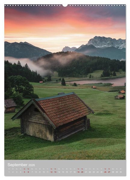Produktbild: Deutsche Alpenmomente (hochwertiger Premium Wandkalender 2026 DIN A2 hoch), Kunstdruck in Hochglanz