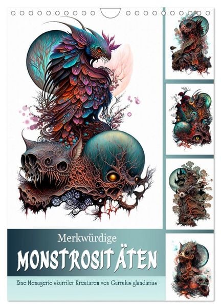 Glandarius, G: Merkwürdige Monstrositäten (Wandkalender 2024