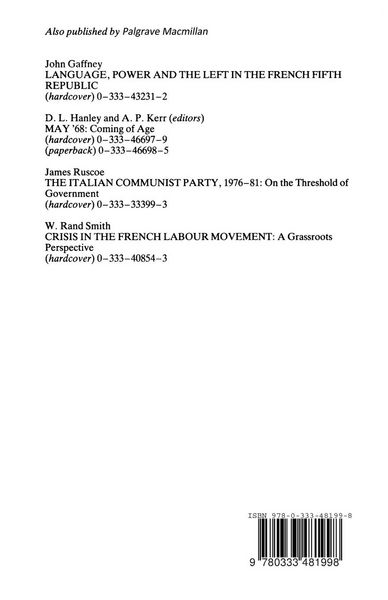Produktbild: The Politics of Left-Wing Violence in Italy, 1969&ndash;85