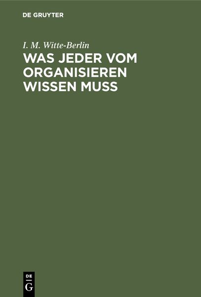 Produktbild: Was jeder vom Organisieren wissen muss
