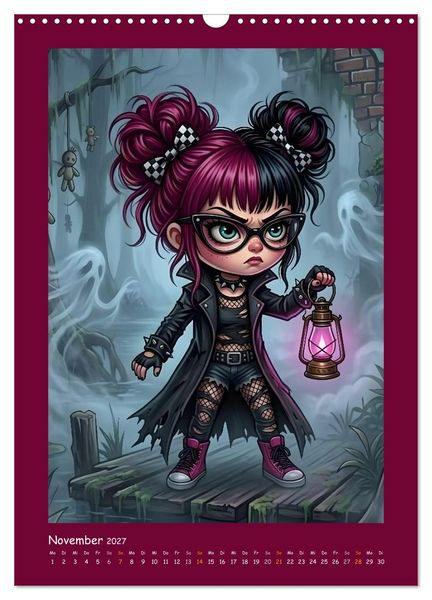 Produktbild: Fabulous Dolls - Gothic-G&ouml;res Abenteuer (Wandkalender 2027 DIN A3 hoch), CALVENDO Monatskalender