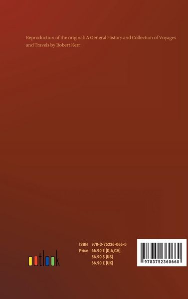 Produktbild: A General History and Collection of Voyages and Travels