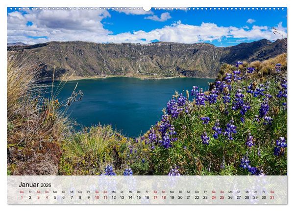 Produktbild: Entdecke S&uuml;damerika: Monat f&uuml;r Monat (hochwertiger Premium Wandkalender 2026 DIN A2 quer), Kunstdruck in Hochglanz