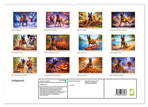 Produktbild: Aufgepasst (hochwertiger Premium Wandkalender 2027 DIN A2 quer), Kunstdruck in Hochglanz