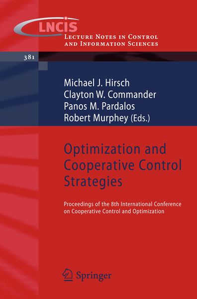 Produktbild: Optimization and Cooperative Control Strategies