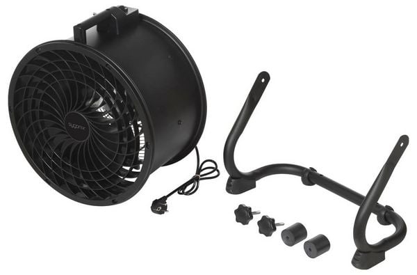 Produktbild: Sygonix Bodenventilator 120W (&Oslash; x H) 520mm x 530mm Schwarz Schwenkbar