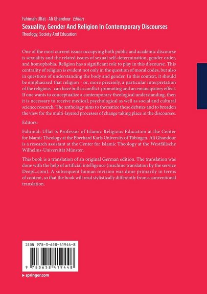 Produktbild: Sexuality, Gender And Religion In Contemporary Discourses