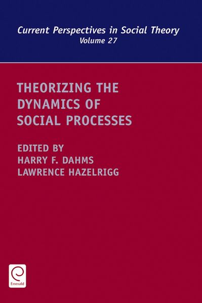 Produktbild: Theorizing the Dynamics of Social Processes