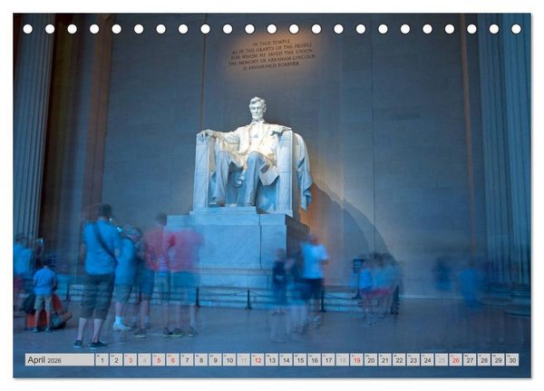 Produktbild: Washington D.C. (Tischkalender 2026 DIN A5 quer), CALVENDO Monatskalender