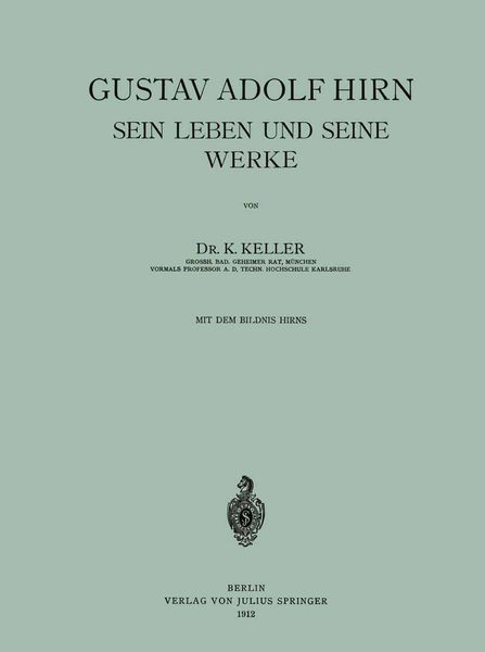 Produktbild: Gustav Adolf Hirn Sein Leben und seine Werke