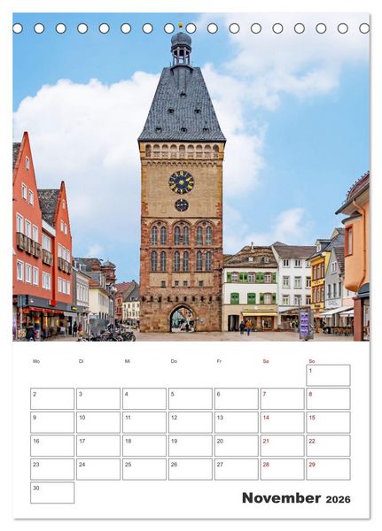 Produktbild: Stadt Speyer - Reiseplaner (Tischkalender 2026 DIN A5 hoch), CALVENDO Monatskalender