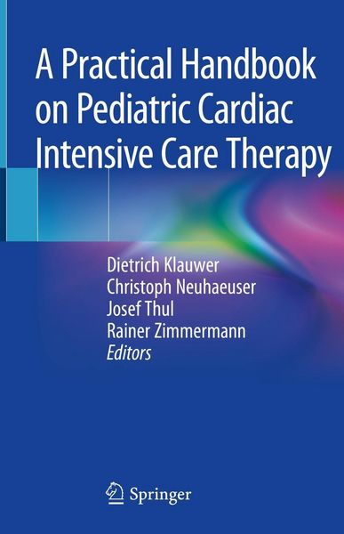 Produktbild: A Practical Handbook on Pediatric Cardiac Intensive Care Therapy