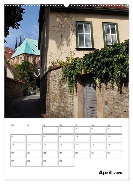Produktbild: Mein Erfurt (Wandkalender 2026 DIN A2 hoch), CALVENDO Monatskalender