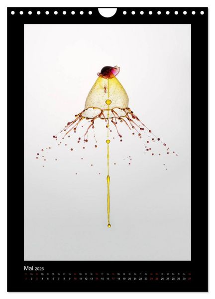 Produktbild: Liquid Art - Wassertropfen in Perfektion (Wandkalender 2026 DIN A4 hoch), CALVENDO Monatskalender